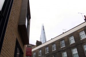 The Shard view from borough Market