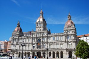 Town hall A Coruna Spain on www.majeang.com