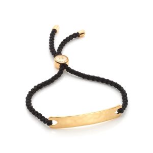 Affordable luxury giftguide-Monica Vinader friendship bracelet black
