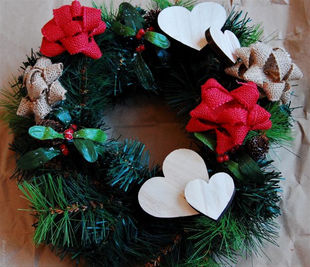 diy wreath incomplete