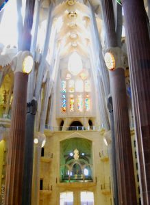 Inside La Sagrada familia, barcelona