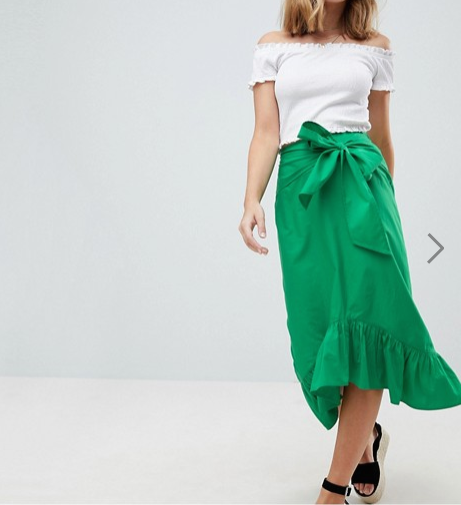 under £40 picks from asos- petite midi skirt