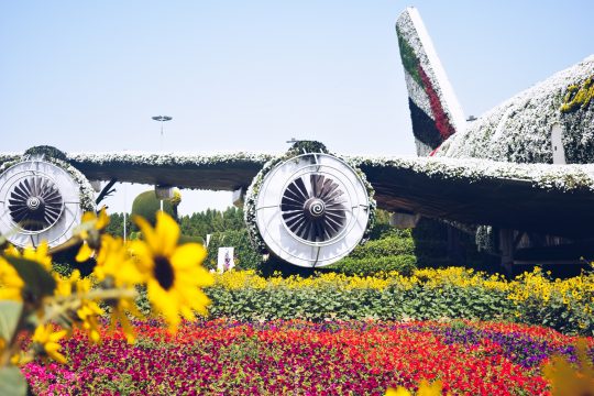 places worth visiting in dubai - Emirates plane