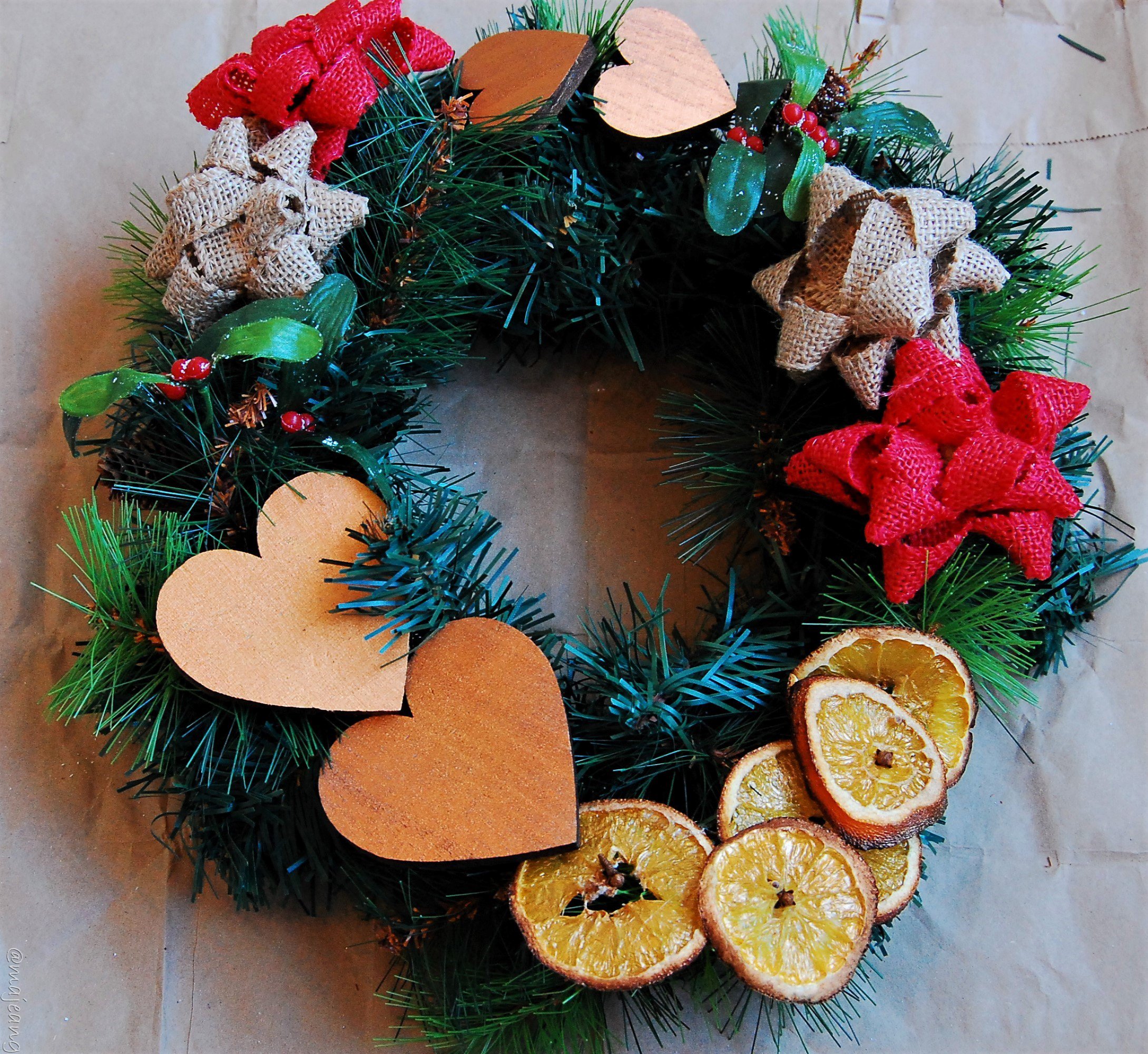 Christmas diy wreath - majeang.com