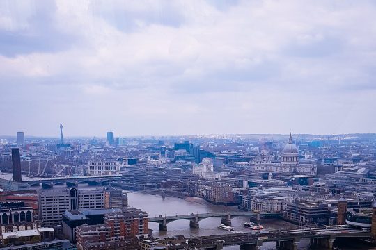 aeriel view of London Bridge