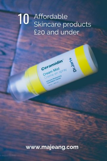 10 skincare products £20 and under - pinterest pin