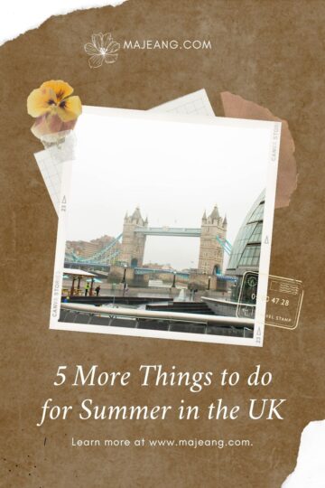 5 more things to do for summer in the UK - majeang.com